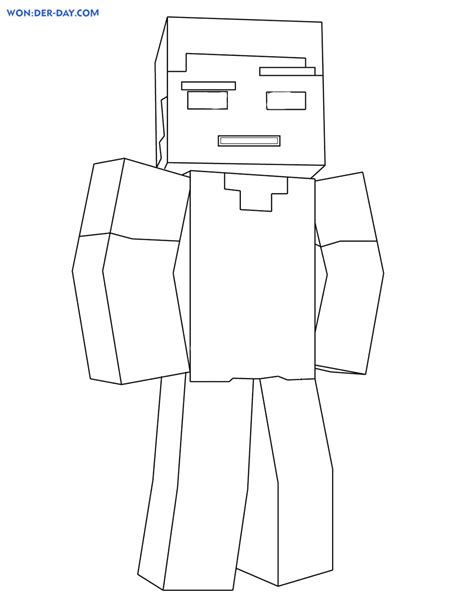 minecraft herobrine coloring pages yasmeanberyl