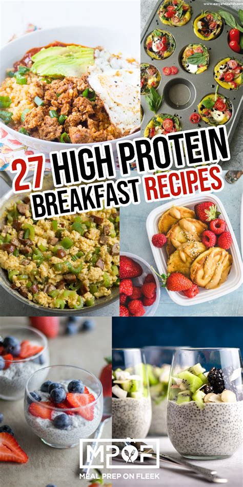 high protein breakfast recipes meal prep  fleek bodytech