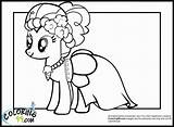 Pie Pinkie Coloring Pony Little Pages Gala Digger A4 Kids Pinky Princess Dresses Wedding Cadence Cartoon Dress Twilight Colorings Popular sketch template