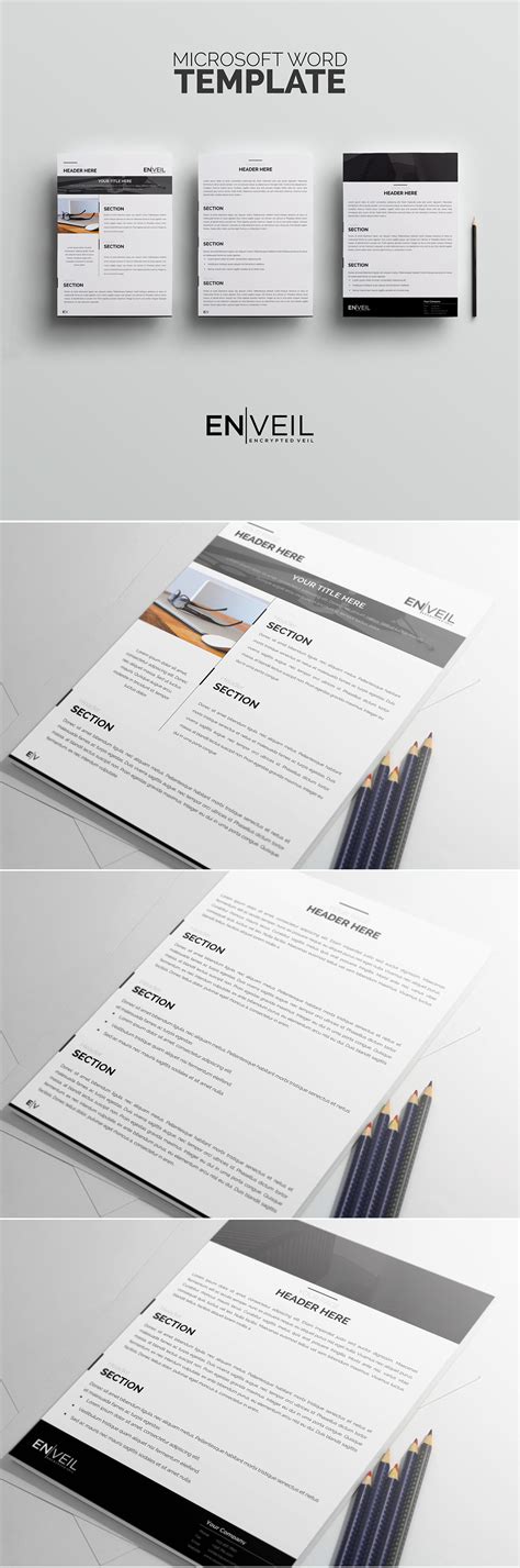 microsoft word template behance