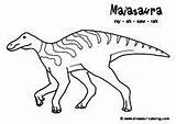 Dinosaur Maiasaura Billed sketch template
