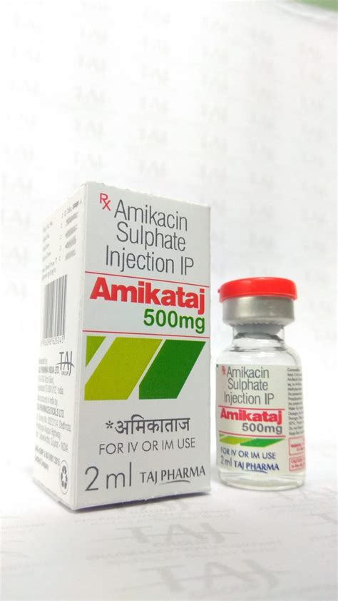 amikacin injection ip mg omniktaj taj pharma taj pharma india
