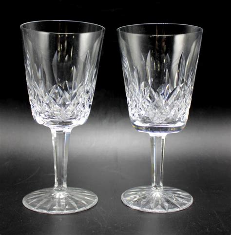 Set Of 8 Waterford Crystal Lismore Claret Wine Glasses