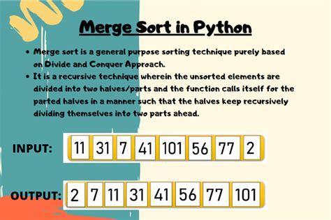 understanding merge sort in python askpython