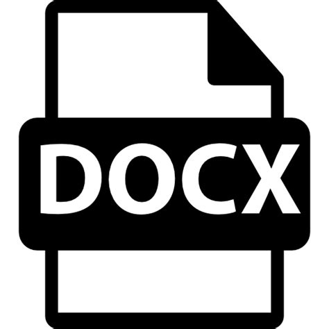 docx file format symbol  interface icons