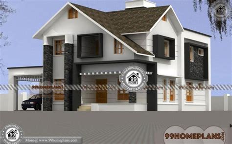 budget modern house designs  luxury double storey homes