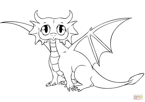 cute dragon coloring page  dragon category select