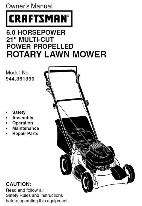 Craftsman Lawn Mower Parts Manual Atelier Yuwa Ciao Jp