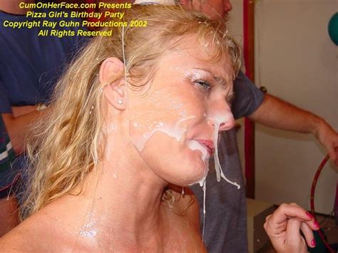 pizzagirl party only at cum on her face ray guhn facials