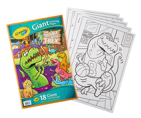 crayola giant coloring pages featuring  rex walmartcom walmartcom