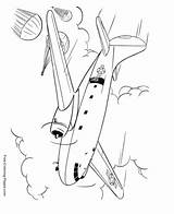 Coloring Airplane Pages Airplanes Planes Colouring Kids Print sketch template