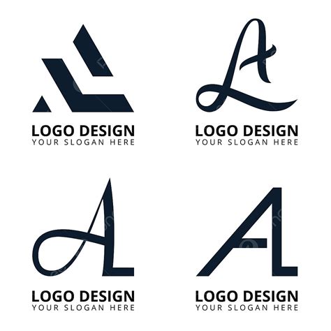huruf   koleksi desain logo modern logo huruf al logo al huruf al