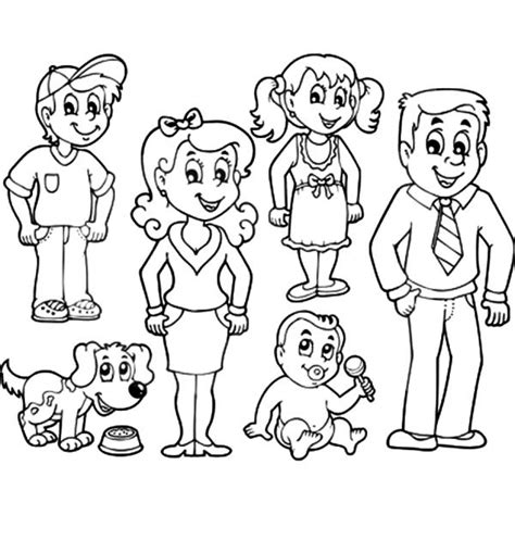 family  sons pages coloring pages