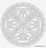 Clover Shamrock Loudlyeccentric Knotwork sketch template