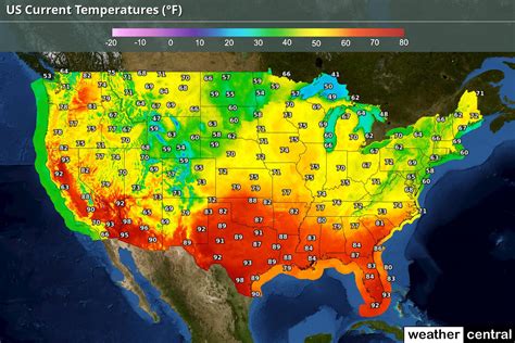 current temperatures map