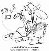 Money Rich Throwing Cartoon Charitable Businessman Outline Toonaday Royalty Illustration Rf Clip Winner 2021 sketch template