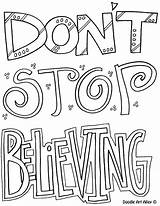 Believing Stop sketch template