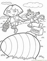Coloring Explorer Pages Dora Map Library Clipart Dore sketch template