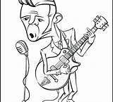 Rock Roll Coloring Pages Famous Singers Color Getcolorings Hand Getdrawings Sheets Drawing sketch template