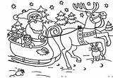 Santa Coloring Claus Pages Sleigh Reindeer Clipart Christmas Printable Drawing Print Colouring Kids Drawings Printables Amazing Clipground Quotesbae Draw Stunning sketch template