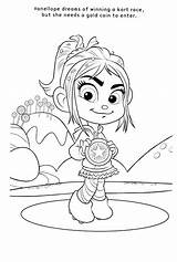 Vanellope Coloring Pages Von Schweetz Getcolorings Color Wreck Getdrawings sketch template
