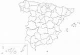 Spain Map Blank Provinces  Spanish Commons Coloring Wikimedia Mapsof Printable sketch template