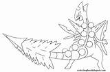 Pokemon Mega Coloring Pages Rayquaza Sceptile Treecko Ivysaur Print Getcolorings Mewtwo Color sketch template