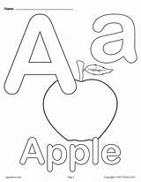 Letter Coloring Pages Alphabet Printable Aa Preschool Letters Colouring Worksheets Sheets Abc Upper Kids Color Lowercase Activities Toddlers Supplyme Lower sketch template