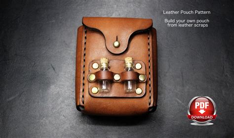 pouch pattern leather diy   video tutorial