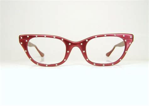 Vintage 50s Hot Pink Cat Eye Eyeglasses Sunglasses Frame Etsy