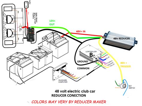 wiring diagram  golf cart voltage reducer wiring diagram  schematic