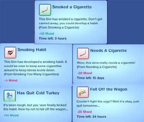 Mod The Sims Cigarette Smoking Mod Sims 3 Pinterest