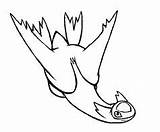 Latios Coloring Pages Pokemon Getcolorings Redone Base sketch template
