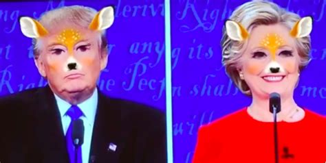 here s proof that snapchat filters make any debate more watchable
