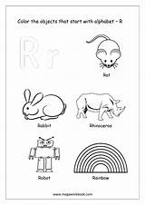 Things Coloring Alphabet Start Megaworkbook Pages Color Letter Printable Each Objects Worksheets Kindergarten These sketch template