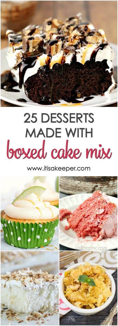 desserts   boxed cake mix  boxed cake mix recipes
