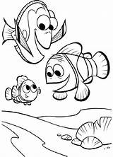 Nemo Coloring Finding Pages Disney Sheets sketch template