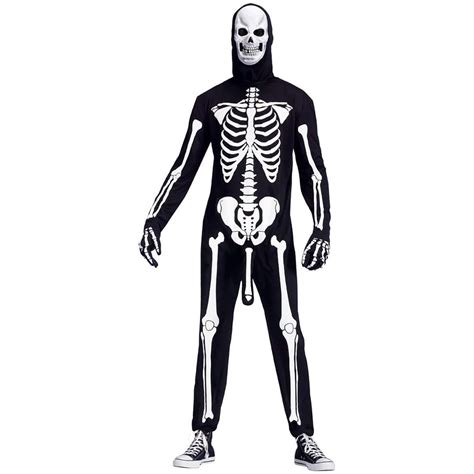 Skele Boner Adults One Size Skeleton Suit Halloween Costume – Xs Stock