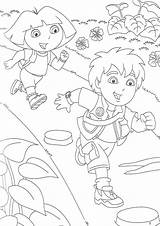 Coloring Diego Go Pages Print Kids Color sketch template