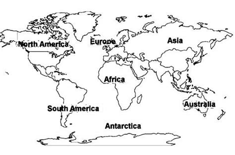 preschool world map coloring pages  print pivq