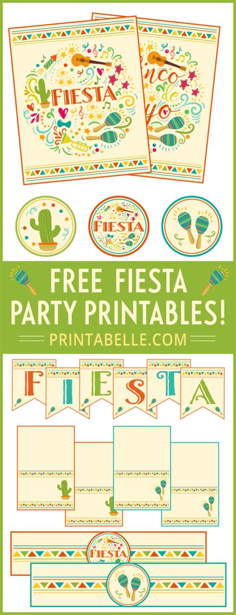 fiesta party printable set fiesta party party printables party
