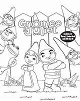 Gnomeo Coloring Juliet Pages Colouring Color Kids Disney Sheets Printable Characters Painting Easy Gnomes Activity Choose Board Movie Getcolorings sketch template