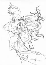 Coloring Pages Goddess Adult Justice Night Scales Nyx Book Colouring Color Oh Fairy House Books Tumblr Scale Drawings Sheets Goddesses sketch template