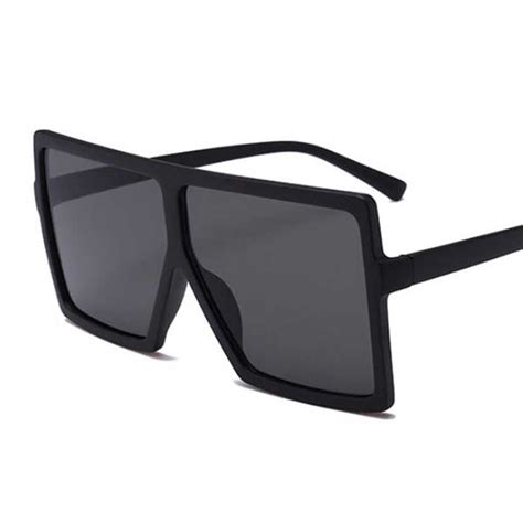 Oversized Shades Woman Sunglasses Black Fashion Square