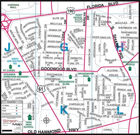 broadmoor residents association maps street index