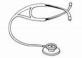 Stethoscoop Kleurplaat Stethoscope sketch template
