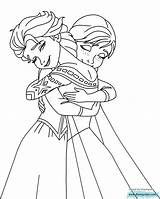 Elsa Anna Frozen Coloring Kids Pages Sheets Disney Drawing Color Fever Colouring Disneyclips Printable Hugging Children Princess Book Gif Print sketch template
