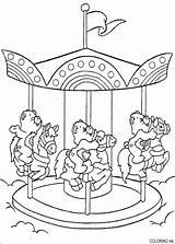 Coloring Pages Carousel Carnival Animals Care Bears Glücksbärchis Ausmalbilder Print Kids Printable Drucken Getdrawings Gluecksbaerchis Zum Gratis Getcolorings Malen Color sketch template