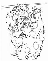 Inc Monsters Coloring Pages Colouring Boo Mike Sulley Factory Printable Disney Monster Color Adult Kids Inside Sheets East Books Cartoon sketch template