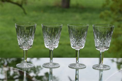 vintage crystal wine glasses crystal waterford lismore 8 oz 1950 s